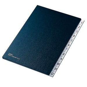 Classificatore numerico 1/12 - 24x34 cm - blu - Fraschini - immagine 1