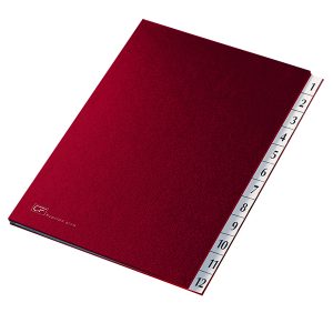 Classificatore numerico 1/12 - 24x34 cm - rosso - Fraschini - immagine 1