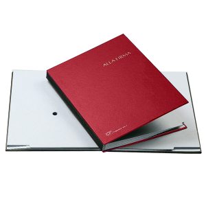 Libro firma - 14 intercalari - 24x34 cm - rosso - Fraschini - immagine 1