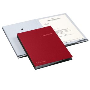 Libro firma - 18 intercalari - 24x34 cm - rosso - Fraschini - immagine 1