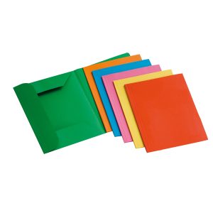 Cartelline 3 lembi - 200 gr - 25x33 cm - mix 6 colori - Brefiocart - conf. 12 pezzi - immagine 1