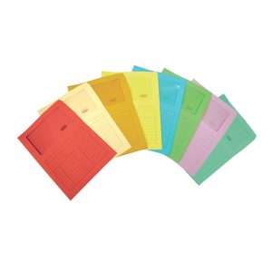 Cartelline a L con finestra Sintex - cartoncino 120 gr - 22x31 cm - arancio - Blasetti - conf. 50 pezzi - immagine 1