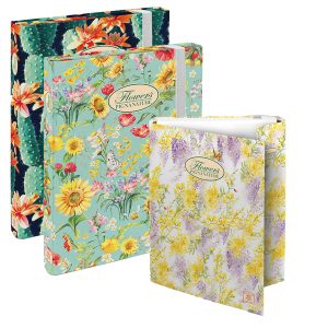 Cartella progetti Nature Flowers - 26x34cm - dorso 3cm - con elastico - Pigna - immagine 1