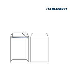 Busta a sacco Monodex - lembo non gommato - strip adesivo - 36,5 x 44 cm - 100 gr - bianco - Blasetti - conf. 500 pezzi - immagine 1