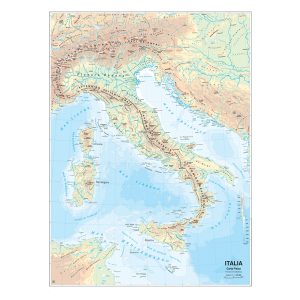 Carta geografica Italia - scolastica - murale - Belletti - immagine 1