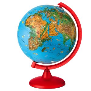 Globo geografico illuminato Zoo Globe - diametro 26 cm - Tecnodidattica - immagine 1