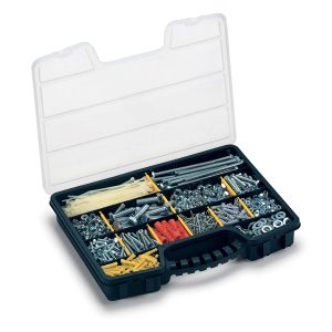 Valigetta portaminuterie ProOrganizer 16 - 39,5 x 30,5 x 6 cm - PPL - trasparente/nero - Terry - immagine 1