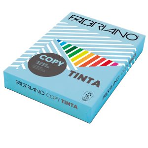 Carta Copy Tinta - A4 - 80 gr - colori forti cielo - Fabriano - conf. 500 fogli - immagine 1