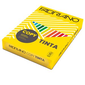 Carta Copy Tinta - A3 - 80 gr - colori forti giallo - Fabriano - conf. 250 fogli - immagine 1
