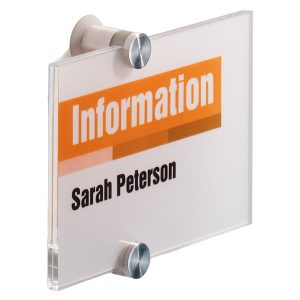 Targa per porte/pareti Crystal Sign - 14,8 x 10,5 cm - Durable - immagine 1