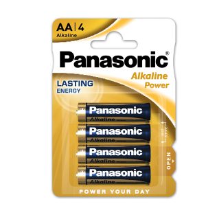 Pila Stilo AA - 1,5V - alcalina - Panasonic - blister 4 pezzi - immagine 1