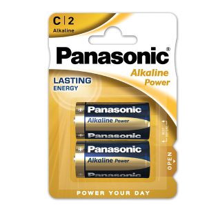 Pila Mezzatorcia C - 1,5V - alcalina - Panasonic - blister 2 pezzi - immagine 1