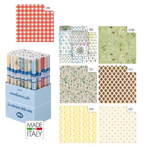 Rotoli Cartarivesto Rex Taco - lavabile - 49 x 300 cm - colori assortiti - Rex Sadoch - conf. 20 pezzi - immagine 1