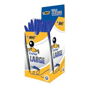 Penna sfera Cristal Large - punta 1,6 mm - blu - Bic - conf. 50 pezzi - immagine 1