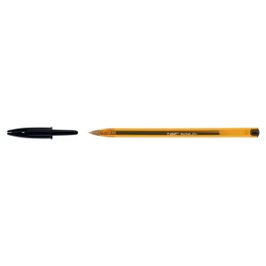 Penna sfera Cristal® - punta fine 0,8 mm - nero - Bic - conf. 50 pezzi - immagine 2