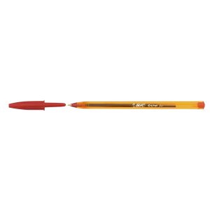 Penna sfera Cristal - punta fine 0,8 mm - rosso - Bic - conf. 50 pezzi - immagine 2