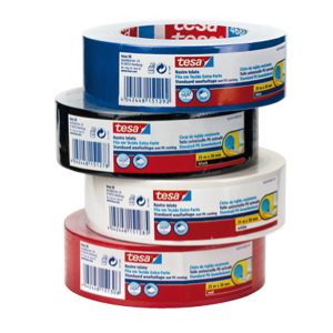 Nastro adesivo telato - 3,8 cm x 25 m - bianco - Tesa - immagine 1