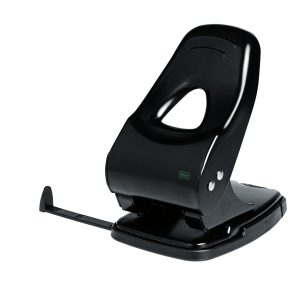 Perforatore 860 - max 60 fogli - 2 fori - passo 8 cm - nero - Lebez - immagine 1