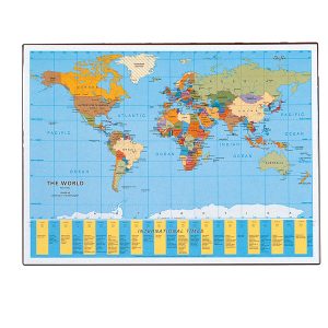 Sottomano Geographic Planisfero - 40 x 53 cm - LAufer - immagine 1