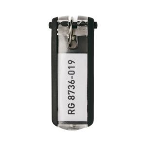 Portachiavi Key Clip - nero - Durable - conf. 6 pezzi - immagine 1