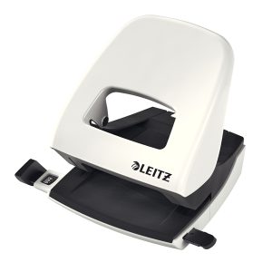 Perforatore 5008 New NeXXt WOW - passo 8 cm - max 30 fogli - 2 fori - bianco perla - Leitz - immagine 1