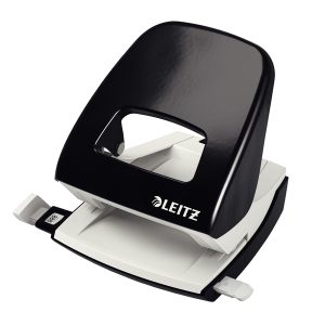 Perforatore 5008 - passo 8 cm - max 30 fogli - 2 fori - nero - Leitz - immagine 1