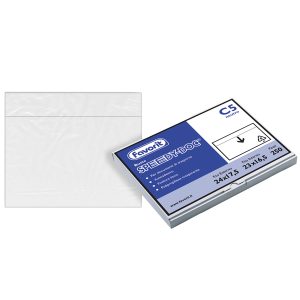 Busta adesiva Speedy Doc - senza stampa - C5 - 23 x 16,5 cm - PPL/PE - trasparente - Favorit - conf. 250 pezzi - immagine 1