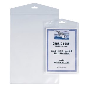 Porta Avvisi Appendimi - PPL - 15x21 cm - trasparente - Sei Rota - conf. 10 pezzi - immagine 1