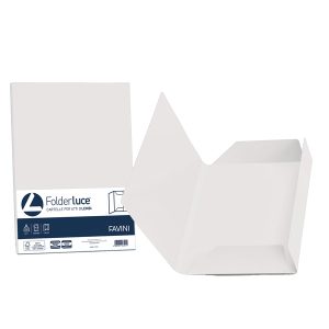 Cartelline 3 lembi Acqua - 200 gr - 24,5x34,5 cm - bianco - Favini - conf. 25 pezzi - immagine 1