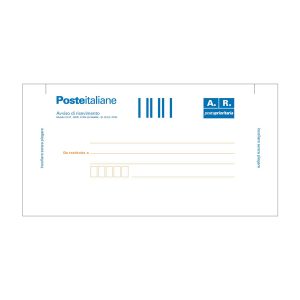 Cartolina raccomandata A/R - con adesivo rimovibile - 10 x 20cm - Edipro - conf. 100 cartoline - immagine 1