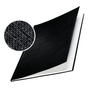 Copertine Impressbind - rigide - 21 mm - finitura lino - blu - Leitz - scatola 10 pezzi - immagine 1