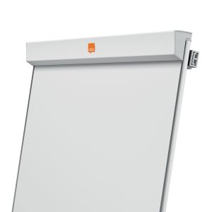 Lavagna portablocco Classic con ruote - 100 x 67,5 cm - bianco - Nobo - immagine 2