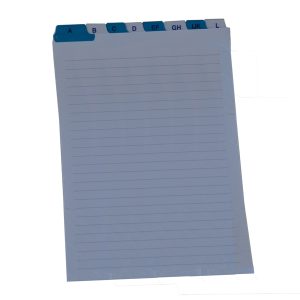 Schede - rubrica A/Z - 21x15 cm (verticale) - bianco - Edipro - immagine 1