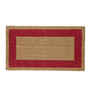 Zerbino Cocco - 45 x 80 cm - fondo in vinile - rosso - Velcoc - immagine 1