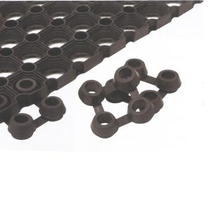 Connettori per tappeto in gomma Best - nero - Velcoc - conf. 25 pezzi - immagine 1