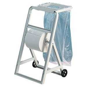 Portasacco per dispenser a cavalletto - ABS - 4,2x35,6x40 cm - bianco - Mar Plast - immagine 2