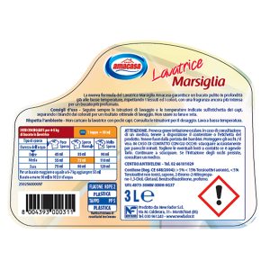 Detersivo liquido Lavatrice - marsiglia - 3 L - Amacasa - immagine 2