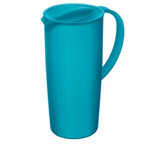 Caraffa con coperchio - 16 x 10,5 x 22,5 cm - PPL - 1,2 L - blu - Rotho - immagine 1