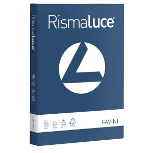 Carta Rismaluce - A4 - 200 gr - blu prussia 62 - Favini - conf. 125 fogli - immagine 1