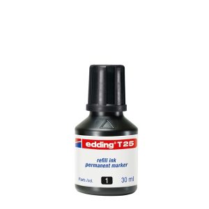 Ricarica Inchiostro per Marcatore Permanente - contenuto 30ml - nero - Edding - immagine 1