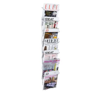 Espositore da parete - metallo - 7 tasche A4 - Alba - immagine 1