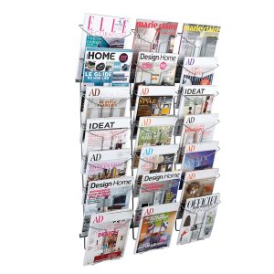 Espositore da parete - metallo - 21 tasche A4 - Alba - immagine 1