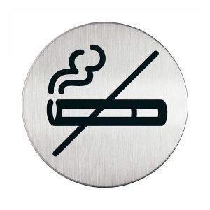 Pittogramma adesivo - Zona non fumatori - acciaio - diametro 8,3 cm - Durable - immagine 1