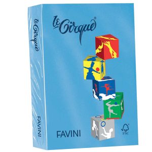 Carta Le Cirque - A3 - 80 gr - azzurro reale 204 - Favini - conf. 500 fogli - immagine 1