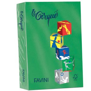 Carta Le Cirque - A3 - 80 gr - verde bandiera 208 - Favini - conf. 500 fogli - immagine 1