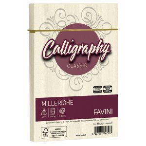 Busta Calligraphy Millerighe - 120 x 180 mm - 100 gr - avorio - Favini - conf. 25 pezzi - immagine 1