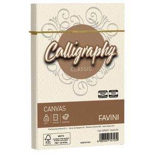 Busta Calligraphy Canvas - 120 x 180 mm - 100 gr - avorio 02 - Favini - conf. 25 pezzi - immagine 1
