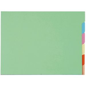 Cartellina con tacca per cartelle sospese - armadio - 24 x 32 cm - 240 gr - Exacompta - set 6 cartelline - immagine 1