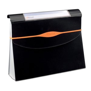 Cartella a soffietto Optima - 13 tasche - 23x33 cm - nero - Rexel - immagine 1
