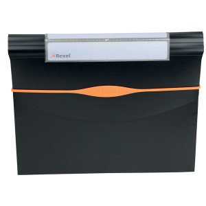 Cartella a soffietto Optima - 13 tasche - 23x33 cm - nero - Rexel - immagine 2